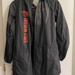 Black Nike rain jacket